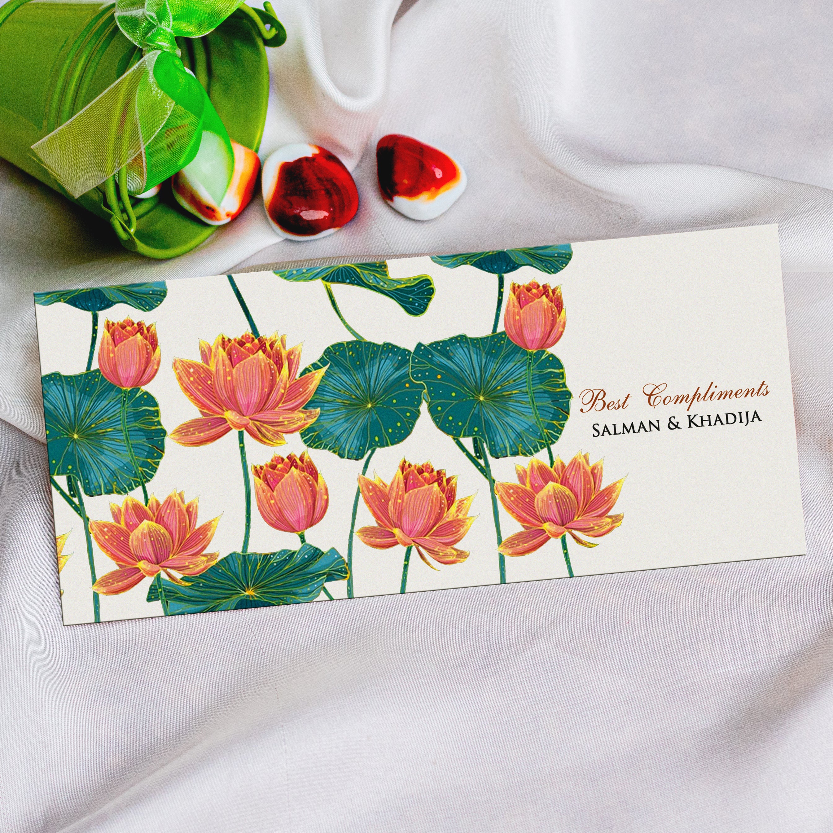 Lotus Flower Best Wishes Envelope