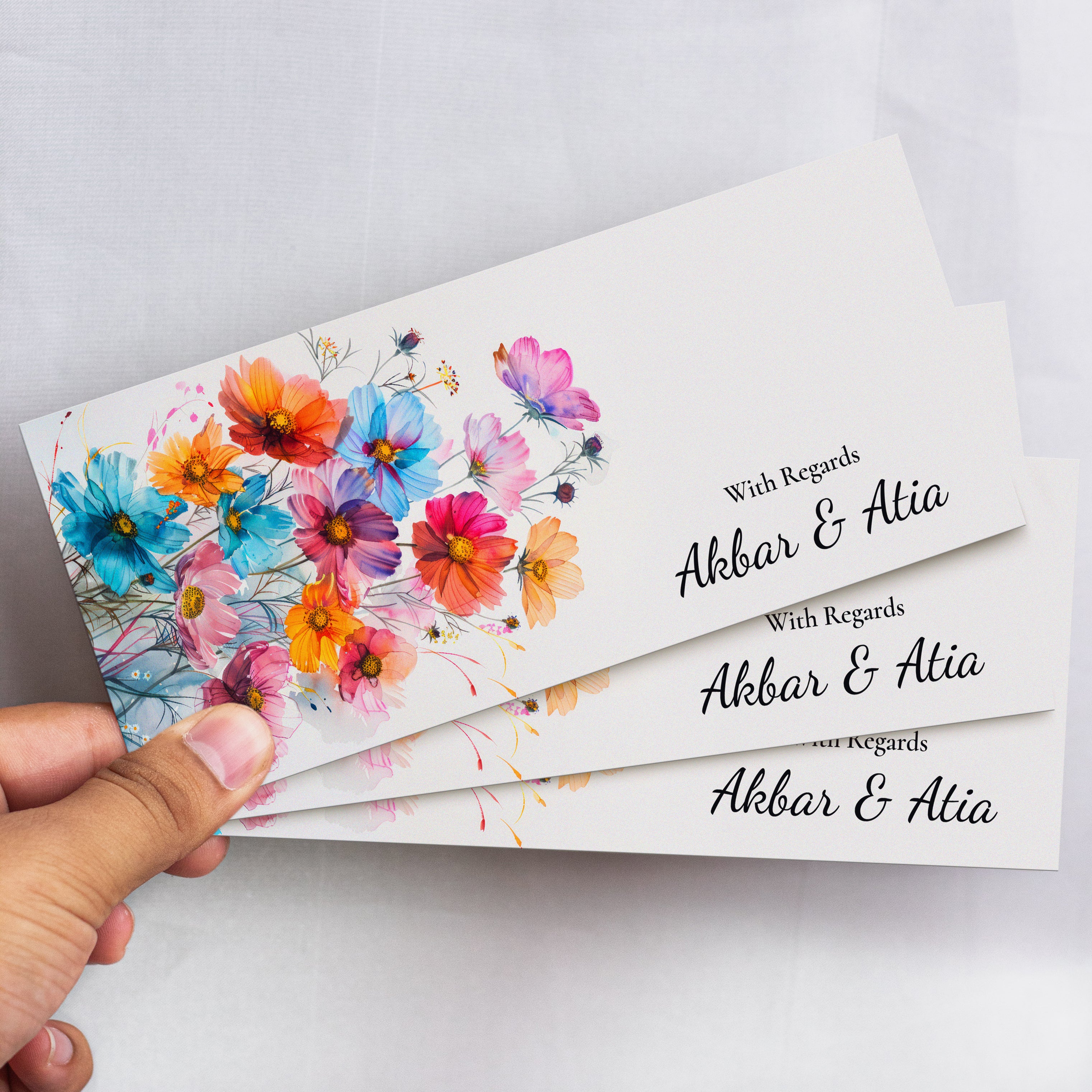 Rainbow Petals Envelope