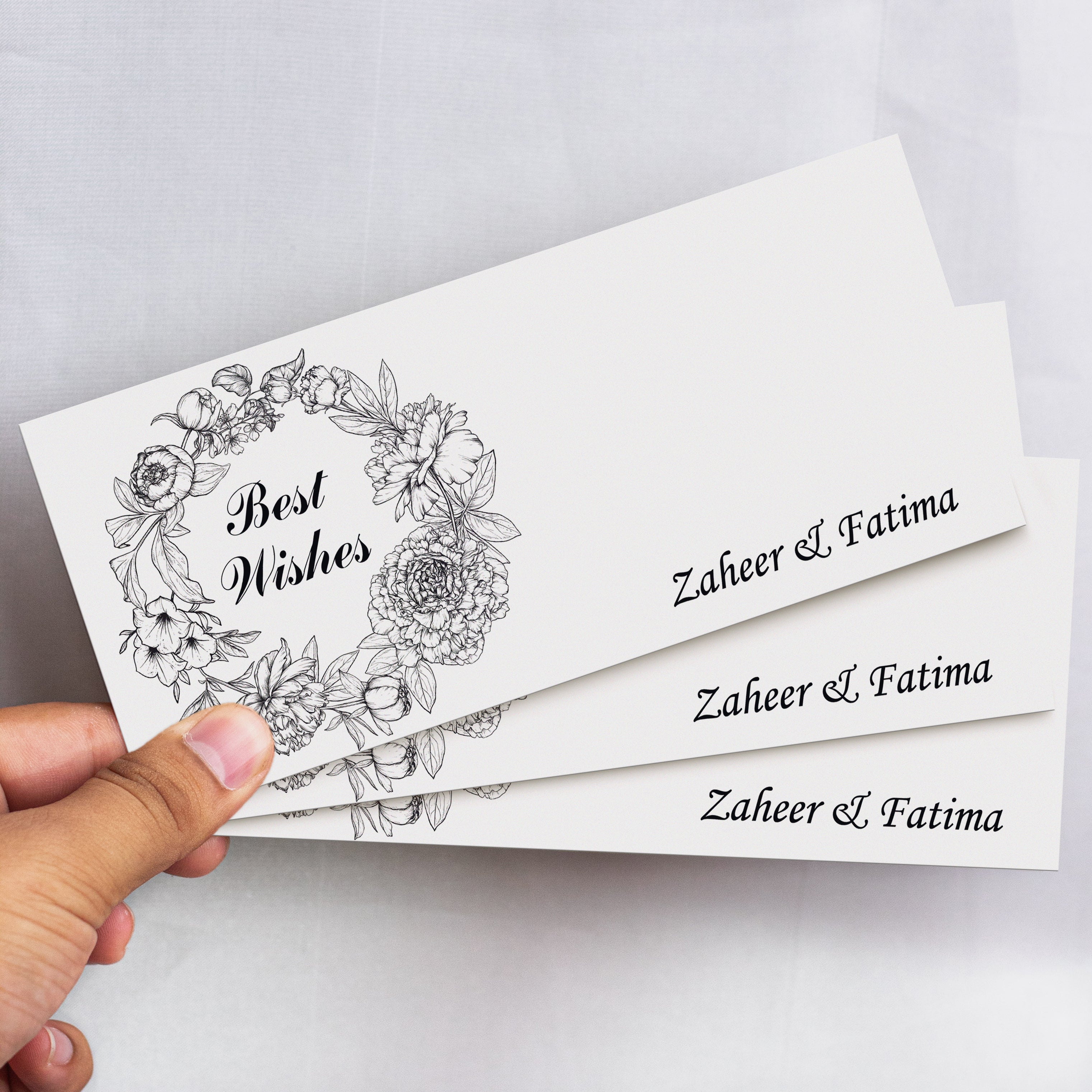 Floral Wreath Wishes Envelope