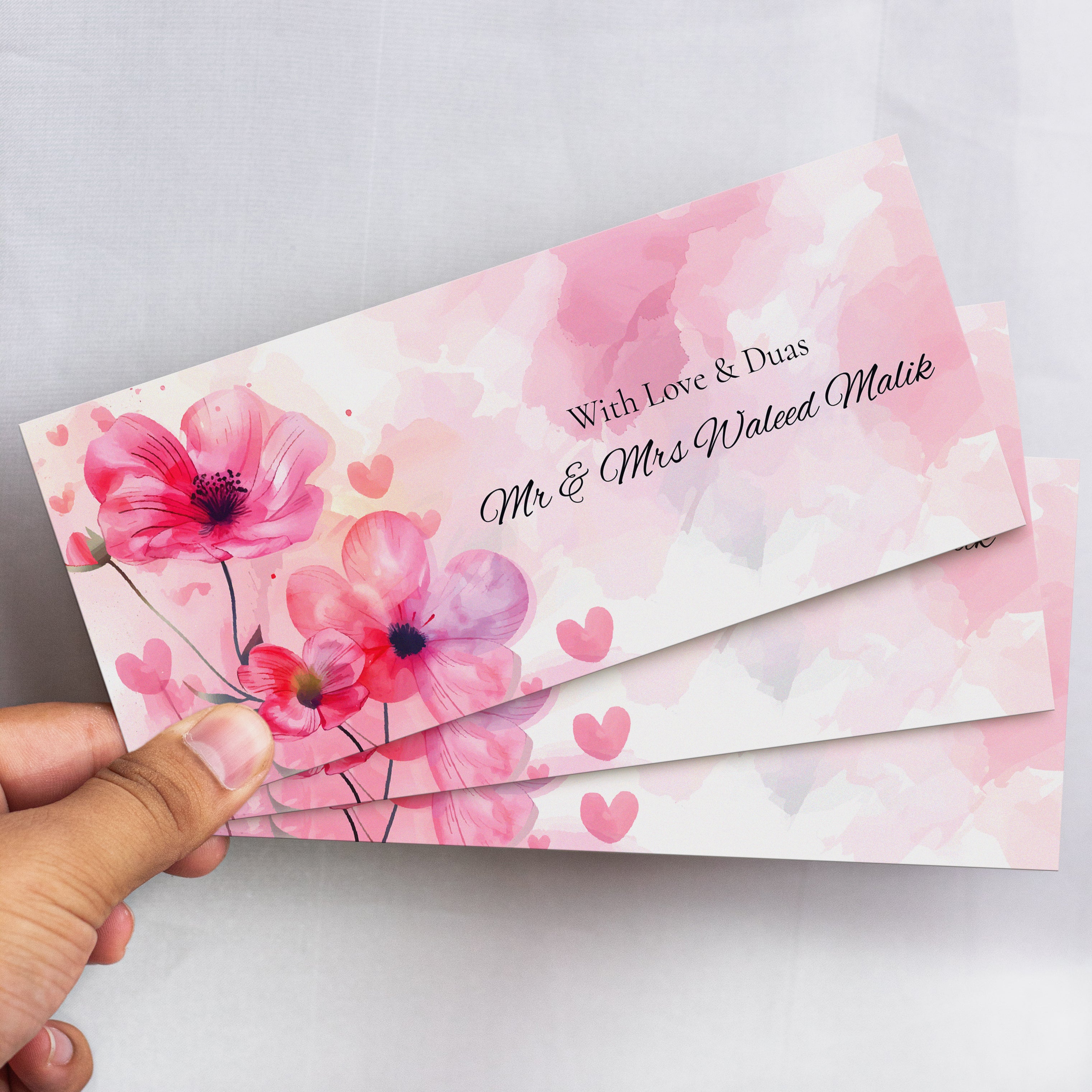 Pink Petals Envelope