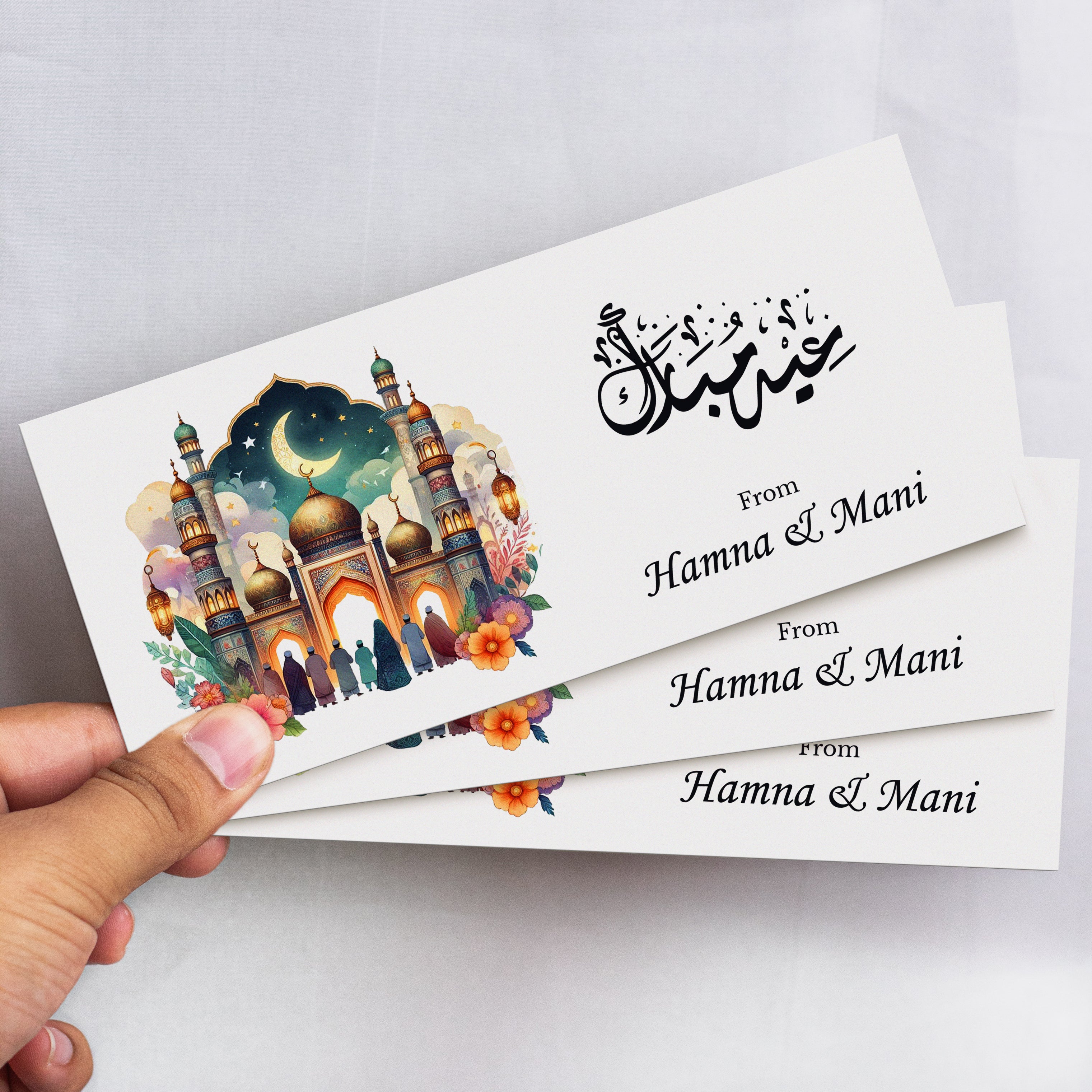 Eid Glow Mosque Envelope