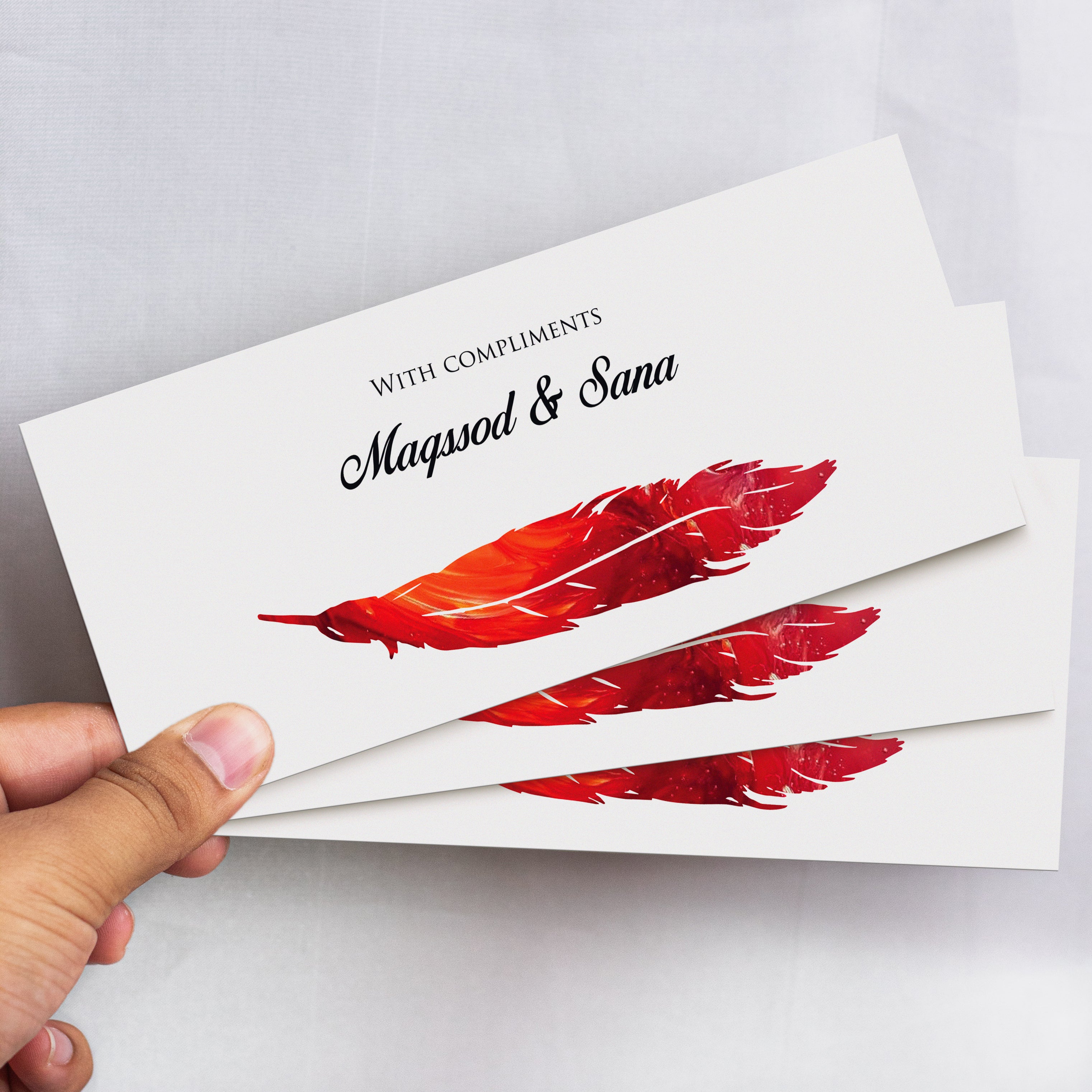 Scarlet Feather Envelope