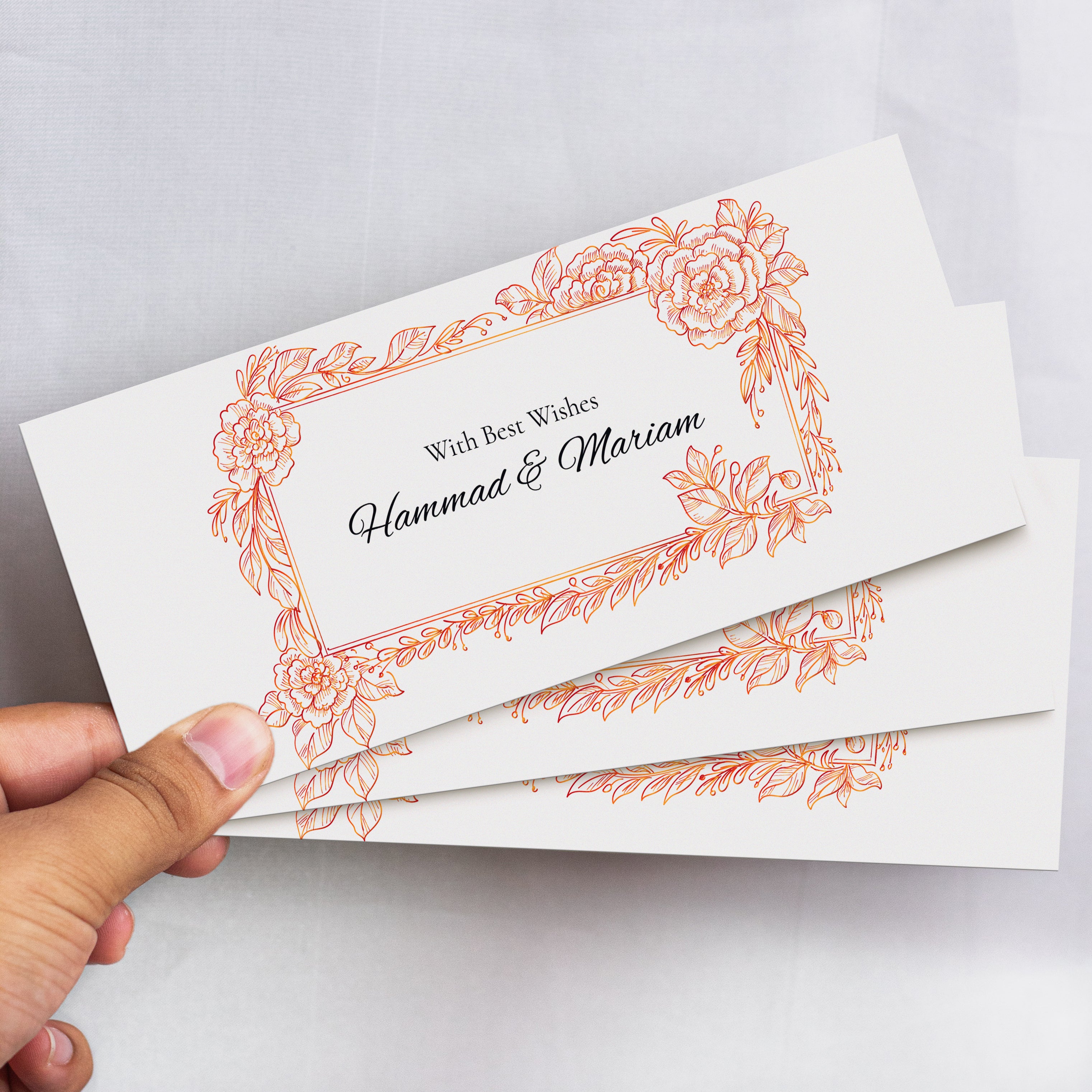 Floral Frame Envelope