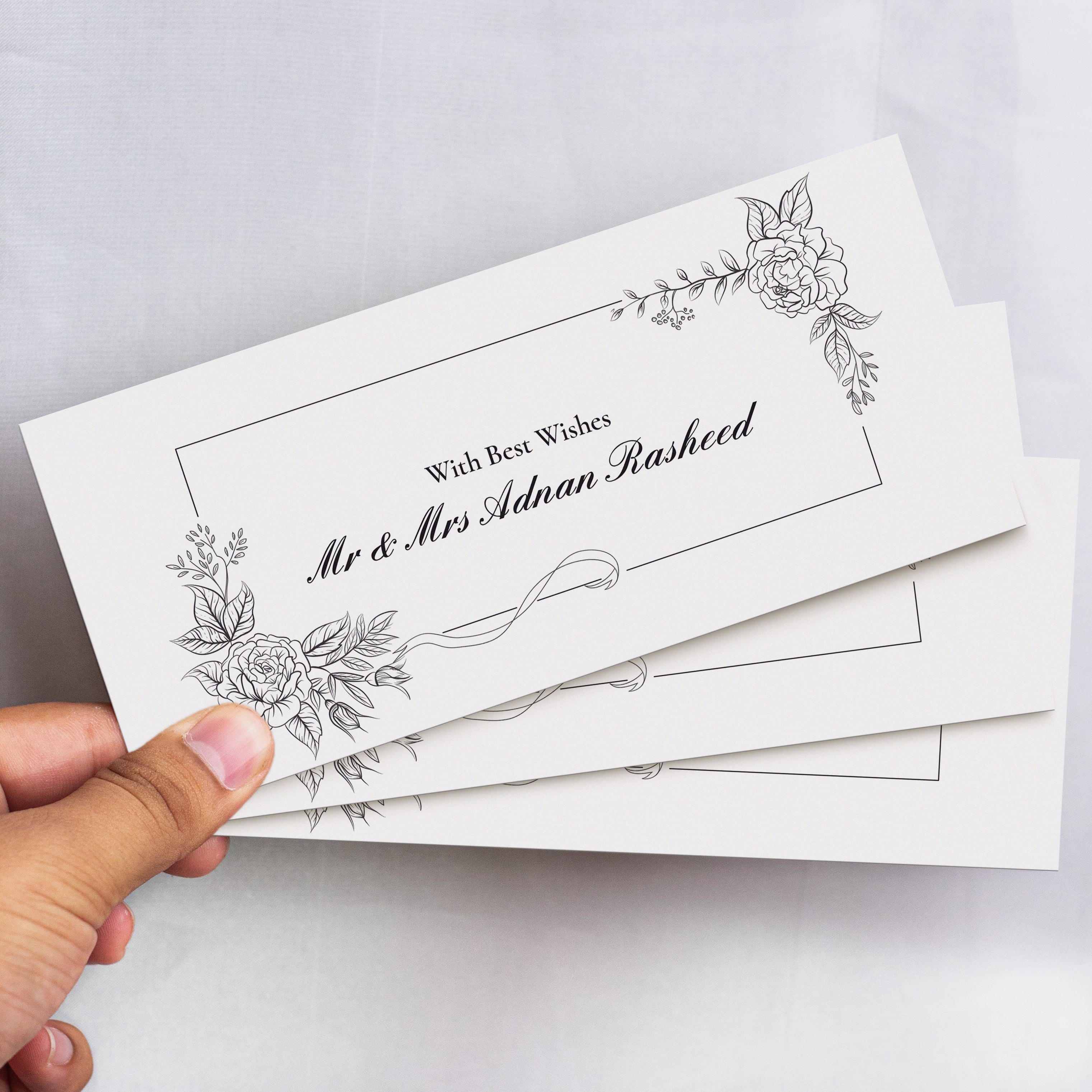 Classic Floral Frame Envelope