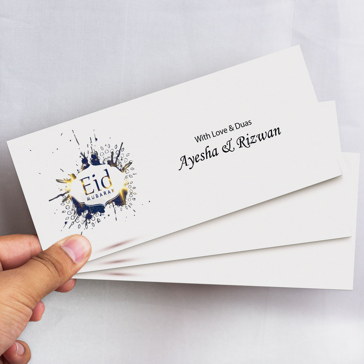 Royal Splash Eid Mubarak Envelope – Pearl Envelopes