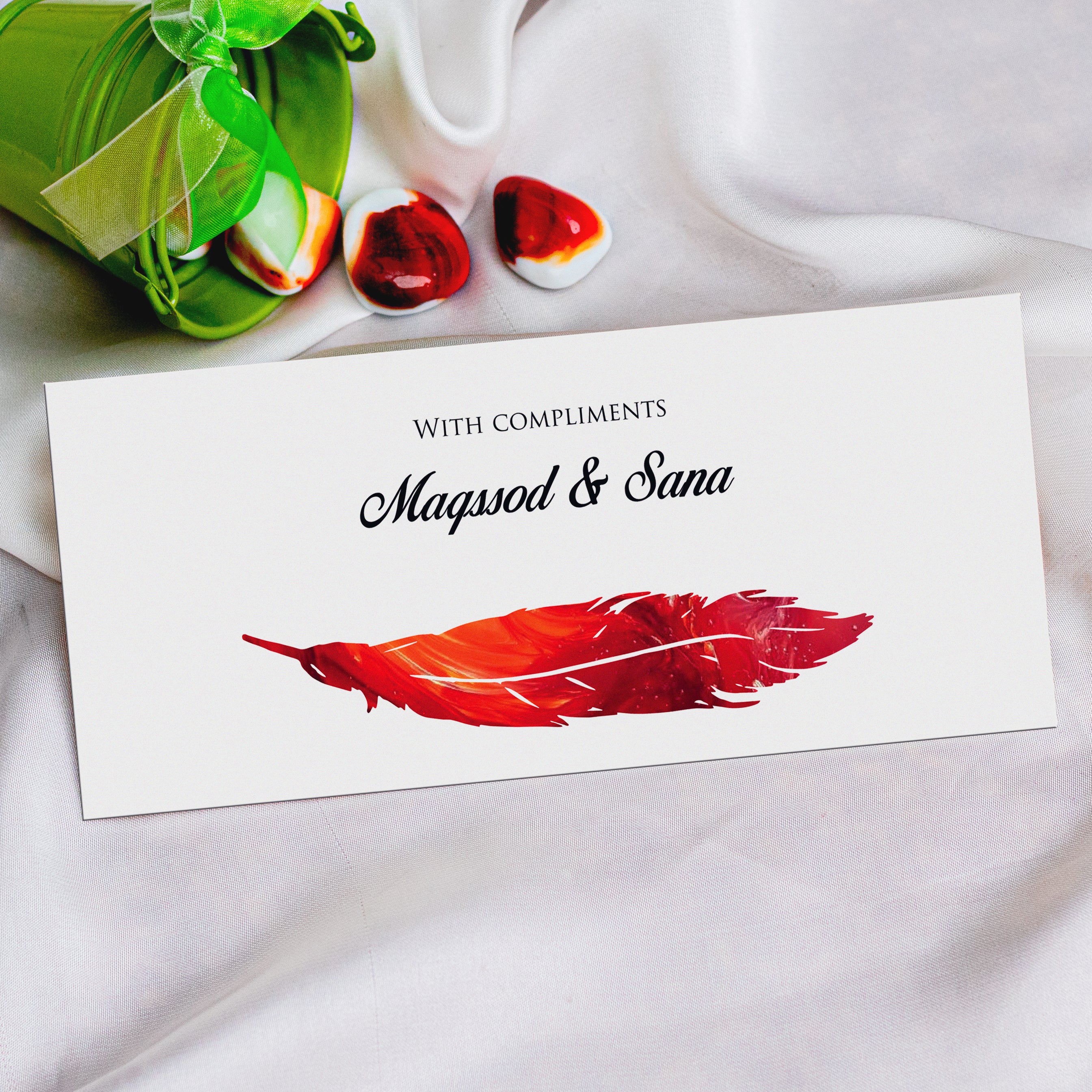 Scarlet Feather Envelope