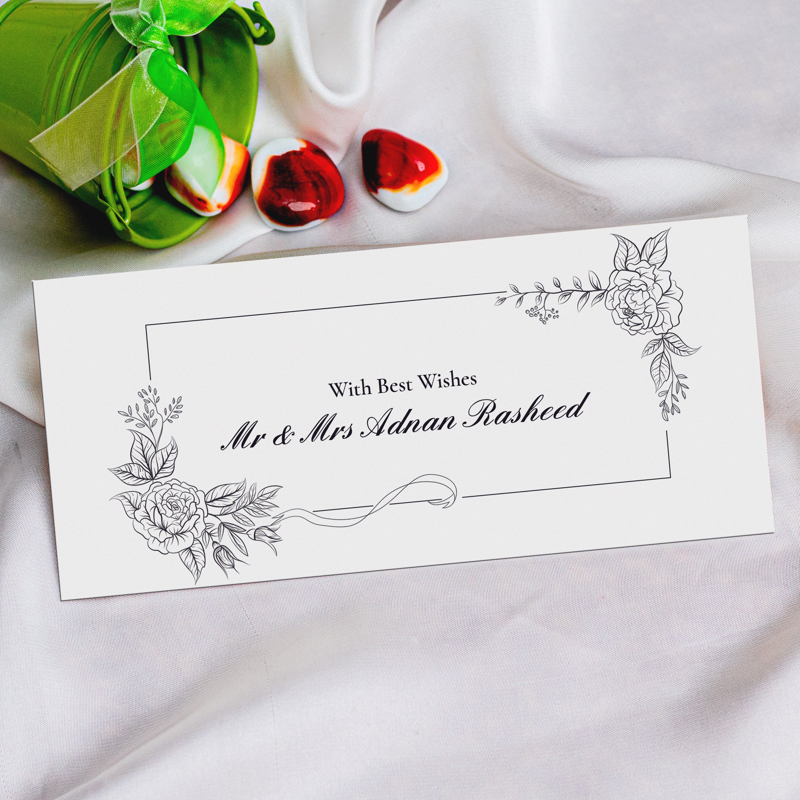 Classic Floral Frame Envelope