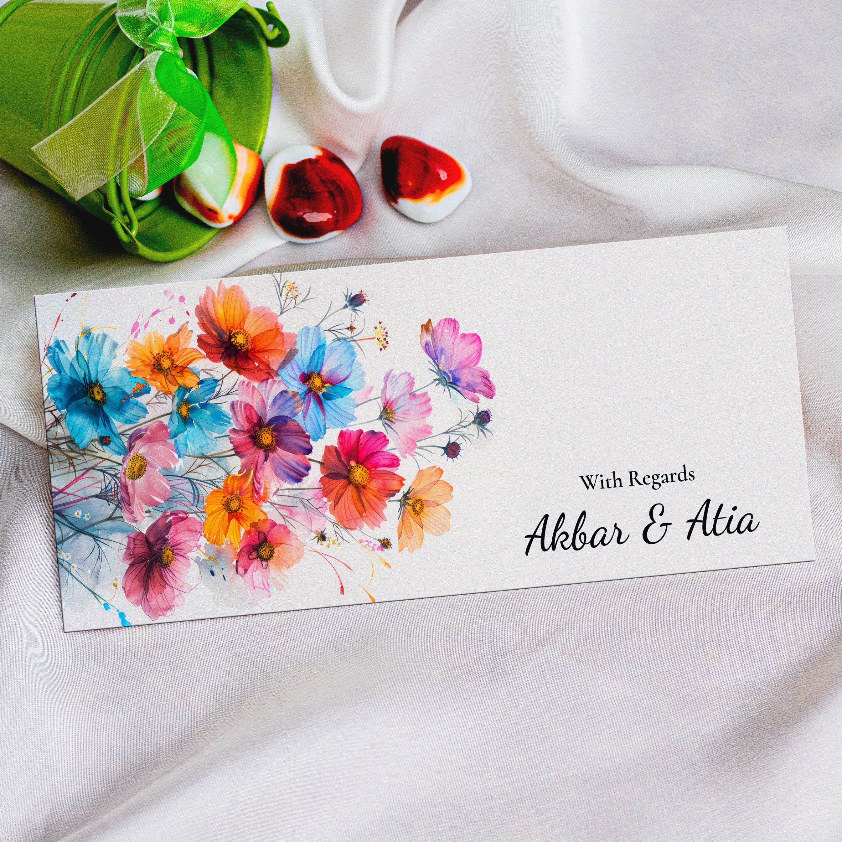 Rainbow Petals Envelope