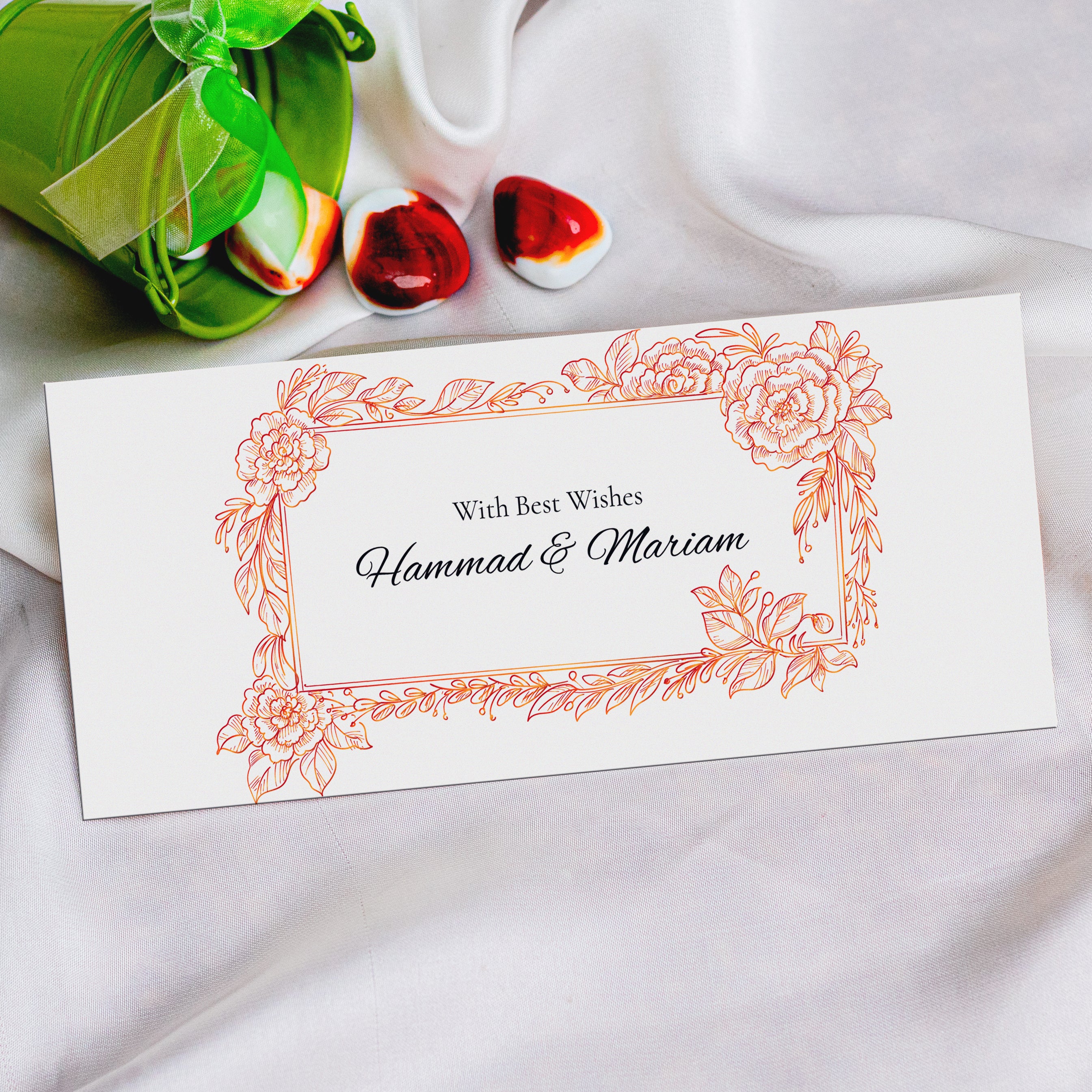 Floral Frame Envelope