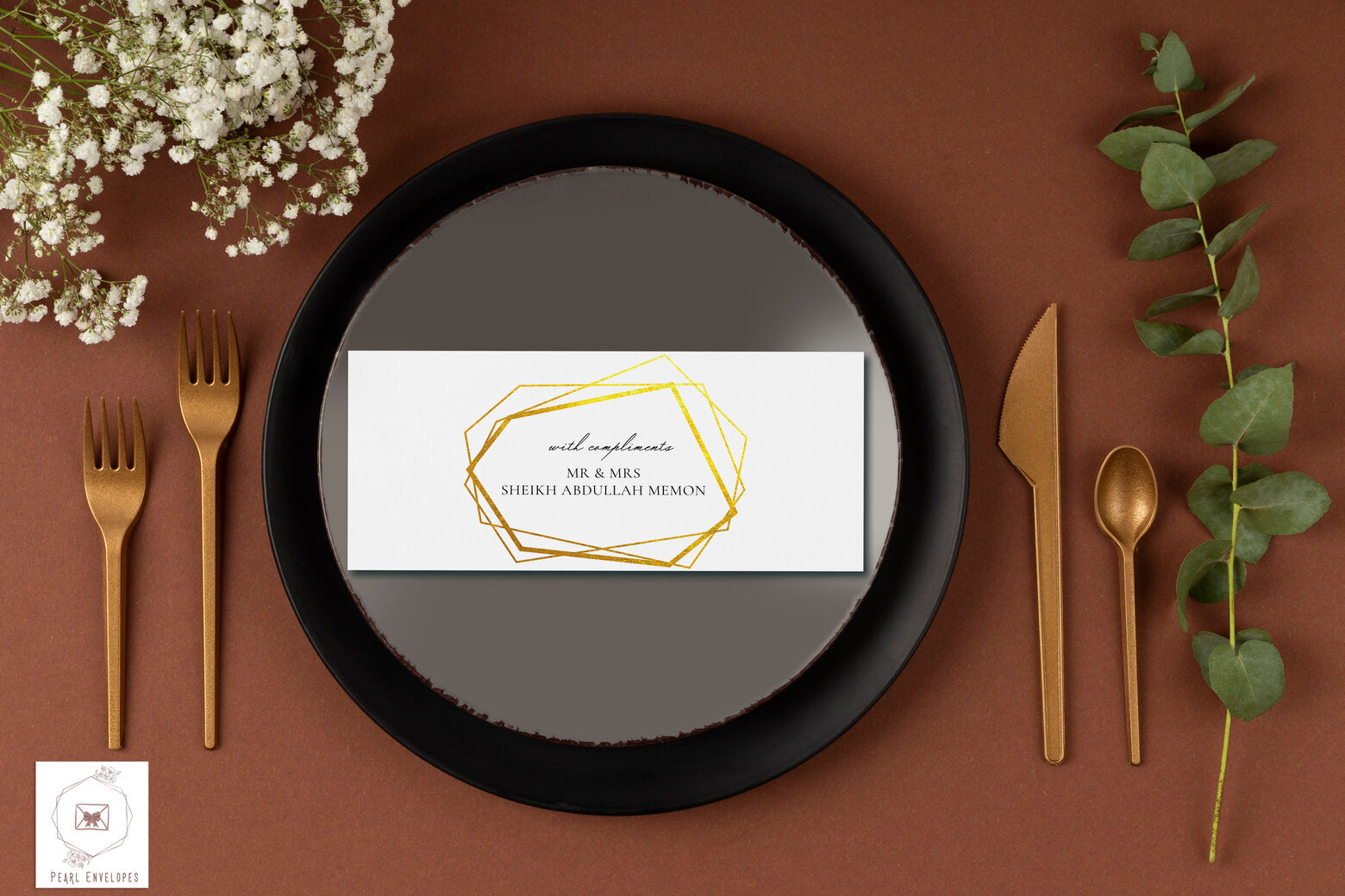 Gold Foil Envelope