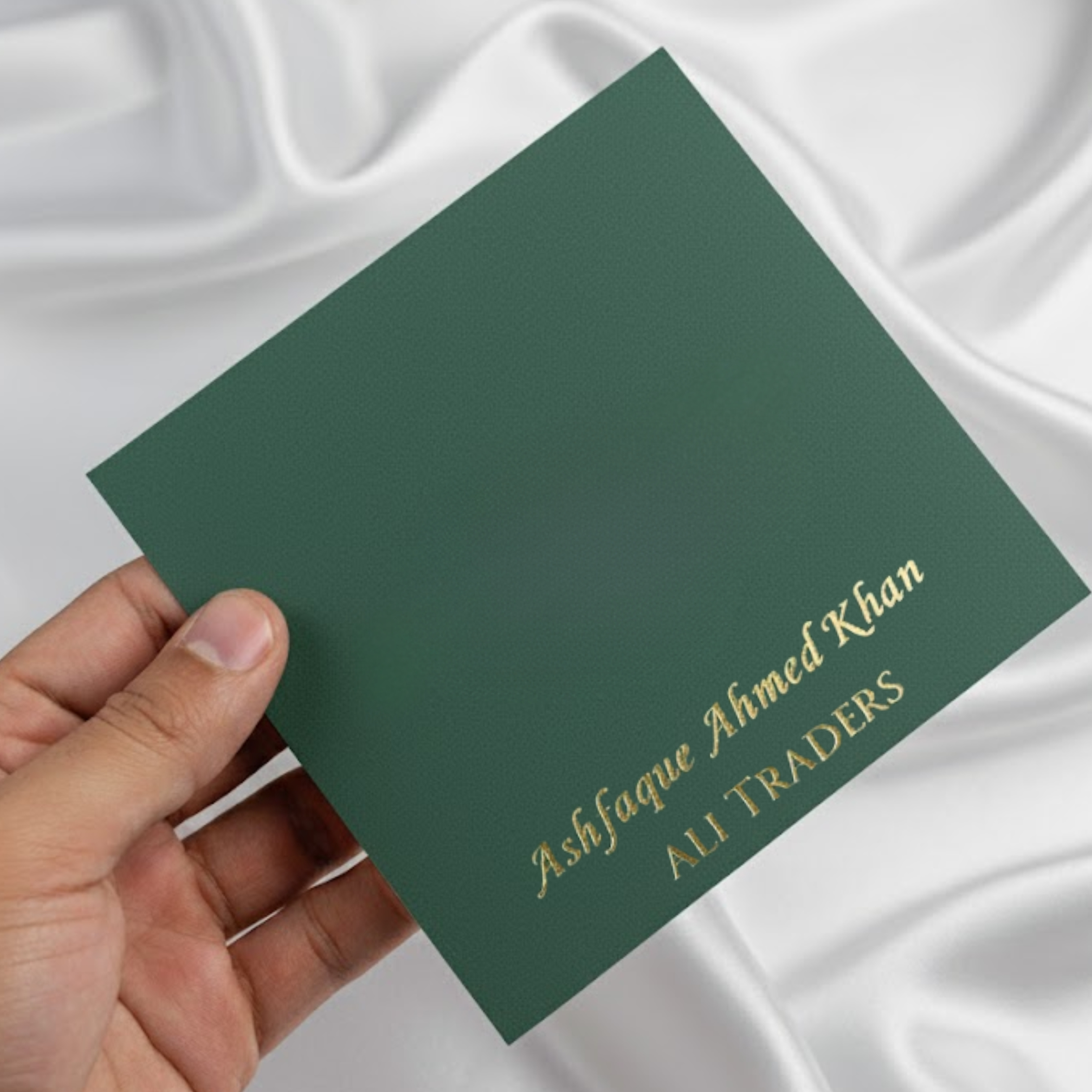 Solid Green Golden Foil Envelope
